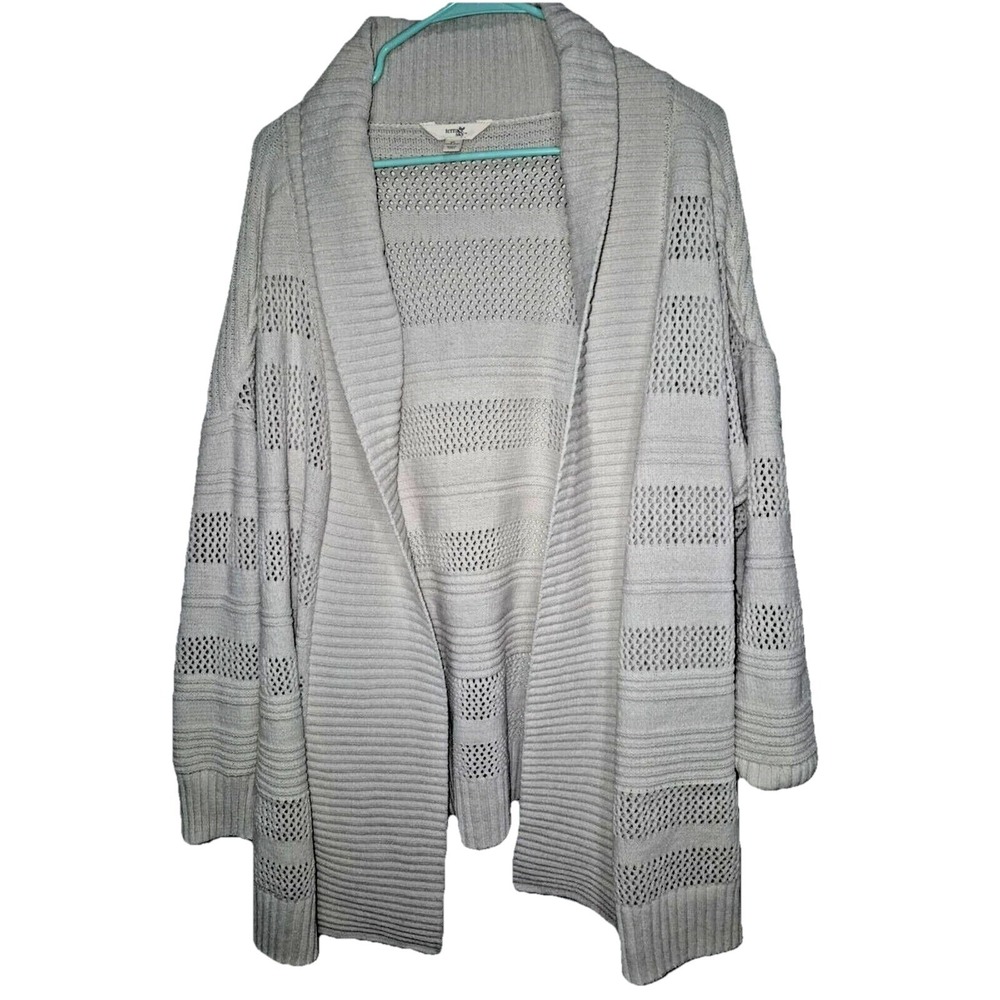 NWOT Terra and Sky women plus size white knit cardigan sweater‎ sz 3x (26/28)